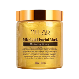 MELAO 24K Gold Face Mask Beauty Facemask Skin Remove France Golden Collagen Facial Moisturizing Masks