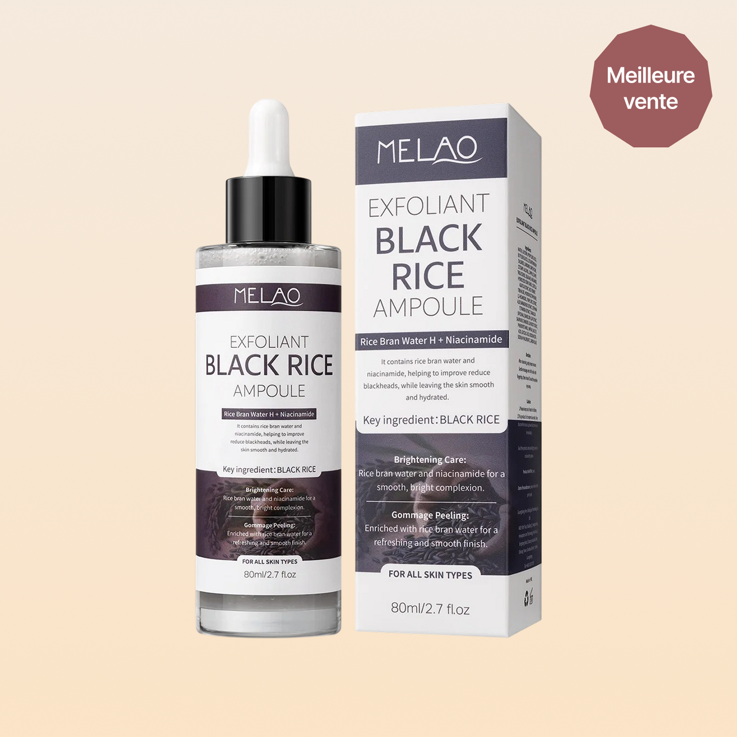 MELAO - Gommage Doux au Riz Noir Fermenté  80mL